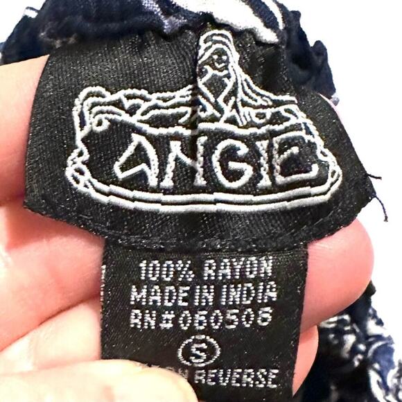 Angie Floral Blue White Boho Summer Romper Women's S Small - Picture 2 of 7